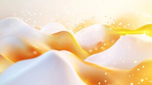 梦幻金色波浪抽象背景图