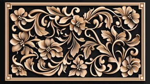 中式雕花图案 精美工艺