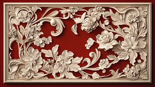 中式雕花装饰艺术浮雕