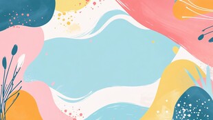 梦幻多彩抽象自然背景图