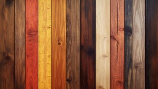 多彩木纹木板展示