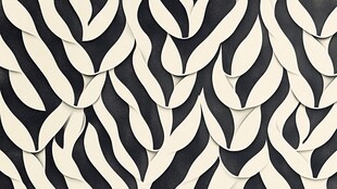 黑白波浪形图案纹理