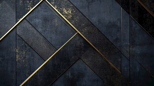 黑金几何拼接质感背景图