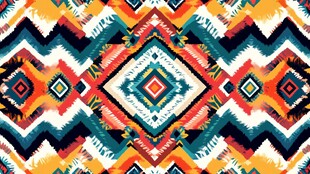 多彩几何民族风图案纹理