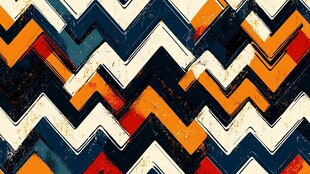 几何波浪纹多彩图案背景