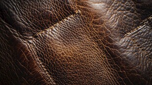 复古棕色皮革纹理特写