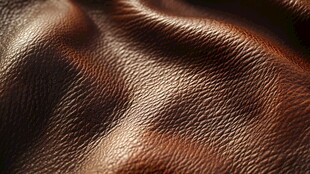 棕色皮革纹理特写