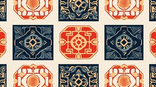 中式传统几何图案纹理