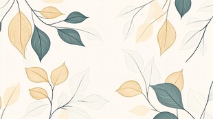 简约叶形图案背景纹理