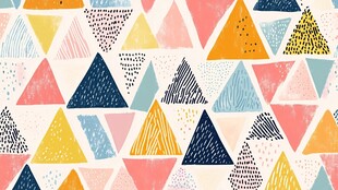多彩几何三角形图案背景