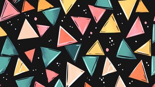 多彩三角几何图案背景