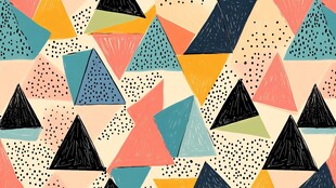 几何图案多彩抽象背景图