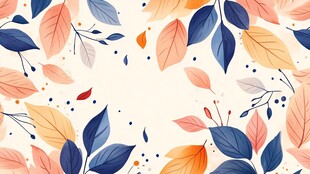 秋日叶饰 清新自然图案