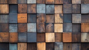 复古木质拼贴墙面纹理