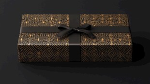 奢华黑金礼品盒精致呈现