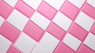 粉白相间方格图案背景