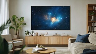 客厅中的星空挂画装饰