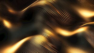 金色动感波浪纹理背景