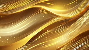 金色动感线条抽象背景图