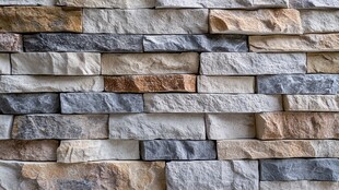 石砌墙面纹理特写