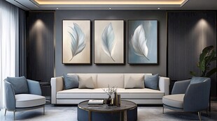 现代简约风客厅优雅场景