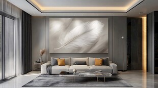 现代简约风客厅温馨一角