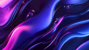 梦幻流体渐变色彩艺术图