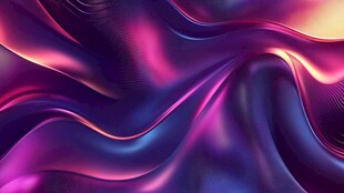 梦幻渐变流动炫彩波纹背景