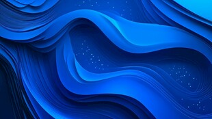 蓝色立体波浪纹理背景