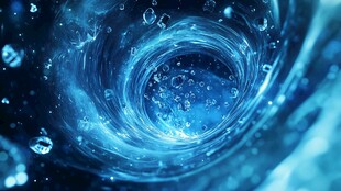 蓝色水漩涡梦幻视觉效果