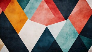 几何多彩拼接抽象背景图