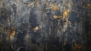 斑驳锈迹金属墙面纹理