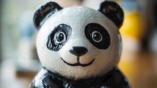 可爱熊猫摆件