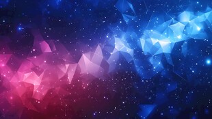 梦幻星空多边形背景图案