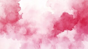 梦幻粉色水彩晕染背景