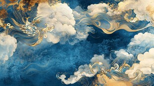 梦幻云海间的中式奇幻景象