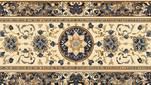 欧式古典花纹地毯图案