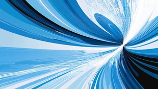 蓝色动感线条抽象背景图