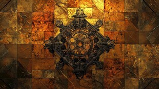 神秘古老金属装饰图案