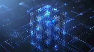 科技感立方体 未来数字元素