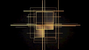 金色几何线条抽象艺术图案