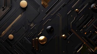 黑金科技风电路板抽象背景