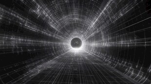 未来科技感时空隧道景象