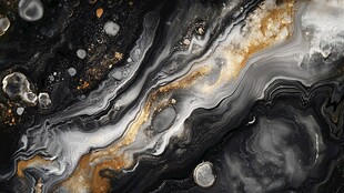 黑金大理石纹理抽象艺术