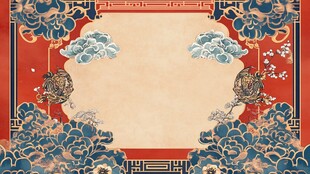 中式古典边框背景图