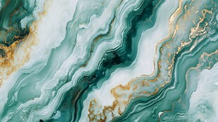 绿金大理石纹理抽象背景