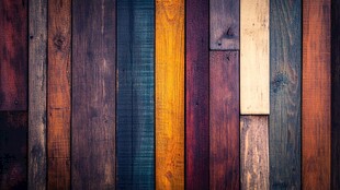 多彩复古木板墙面纹理