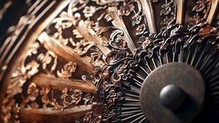 古典雕花扇的精致细节