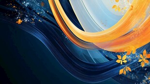 梦幻流光溢彩抽象背景图