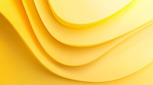 黄色渐变波浪抽象背景图